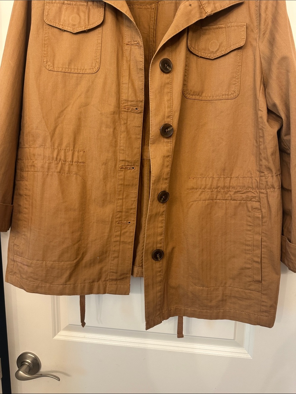 Talbots Camel Utility Jacket with Button Front - Picture 3 of 5